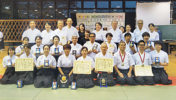 写真：2018年10月14日墨東五区弓道大会